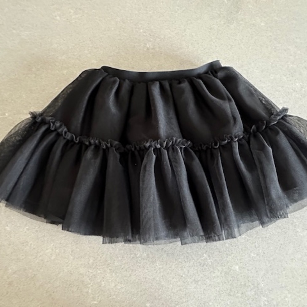 Girl's 3T Old Navy Black Lined Tulle Skirt-Worn 2x